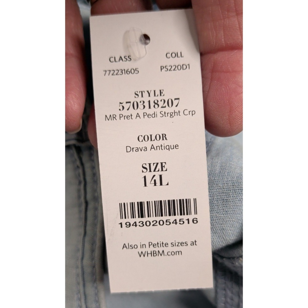 White House Black Market Pret-A-Pedi Straight Cropped Pant - Picture 7 of 10